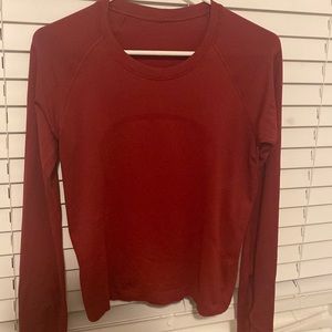 pomegranate long sleeve swiftly tech race length size 8